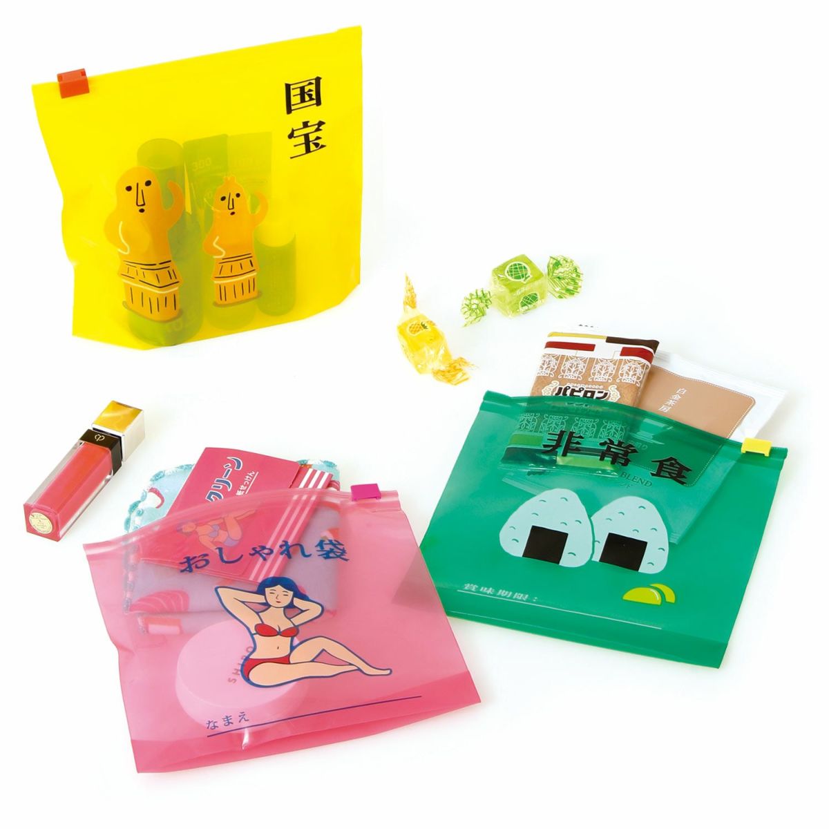 New personalized printed zipper bag (6 pieces)